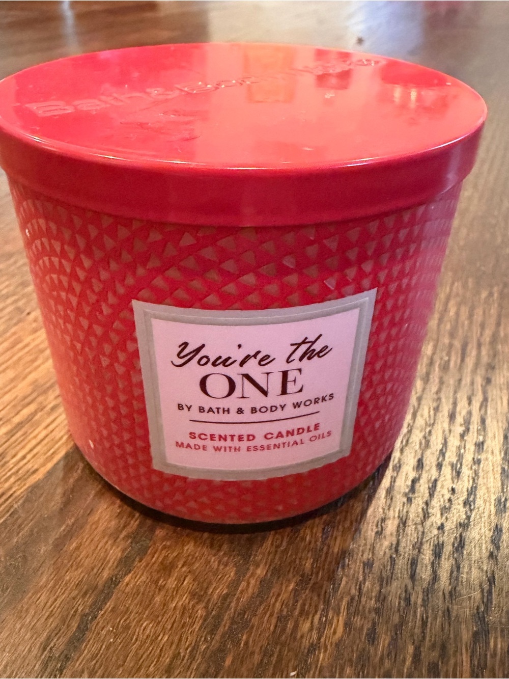 Bath & Body Works "You're the One" Scented Candle - Pink